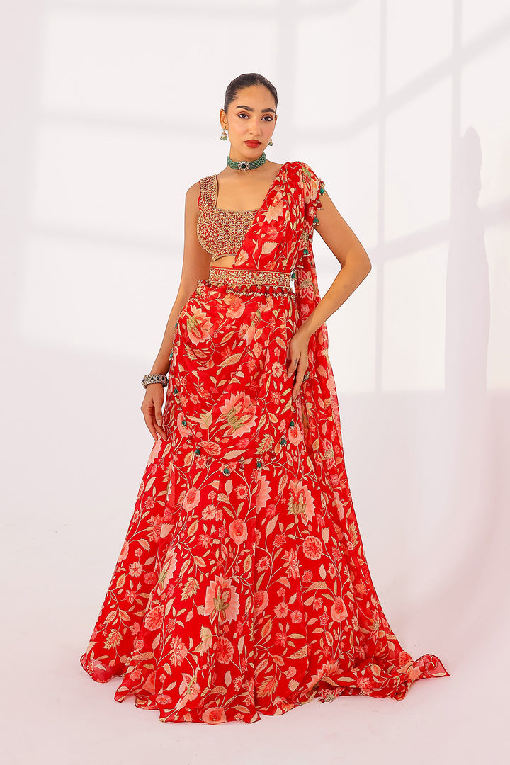 Dahlia Saree Set
