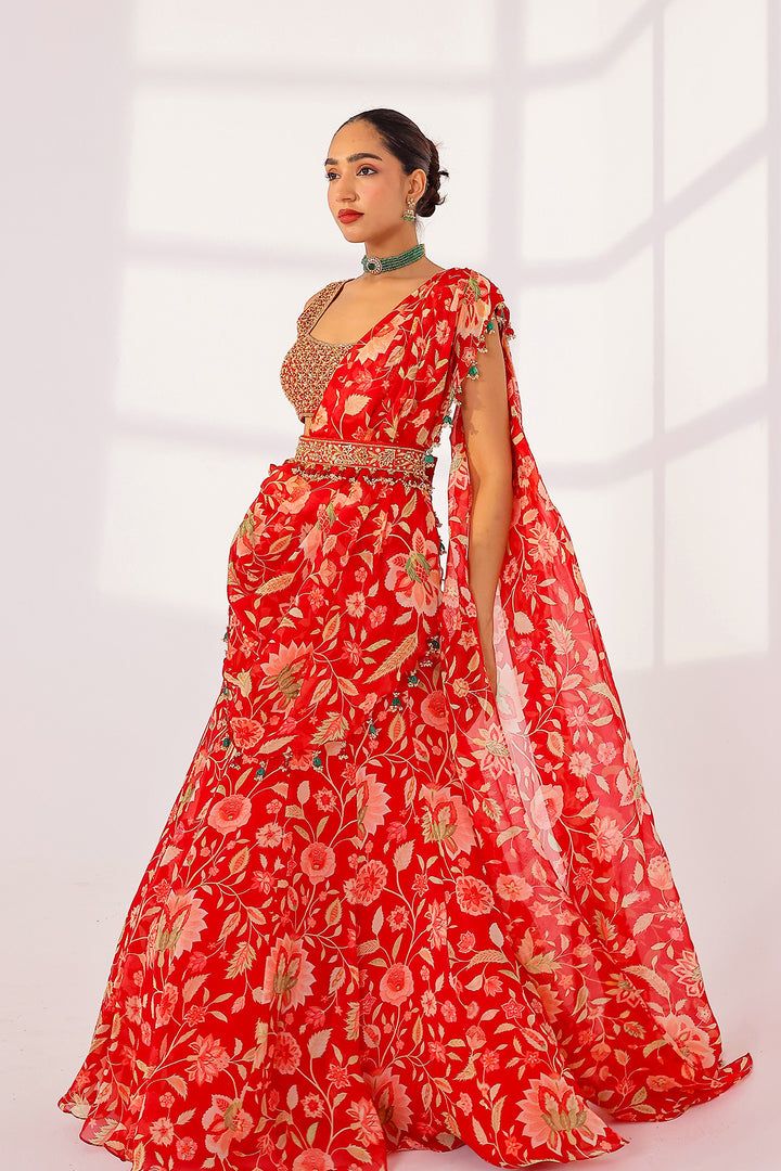 Dahlia Saree Set
