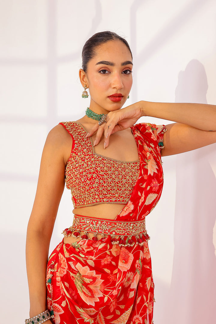 Dahlia Saree Set