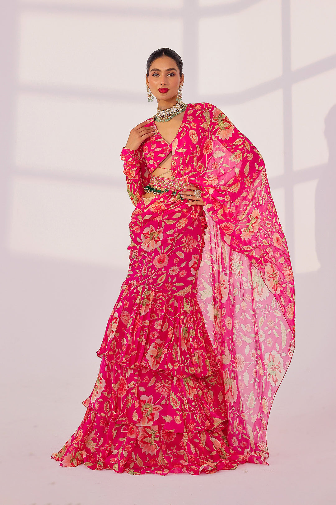 Zinnia Saree Set
