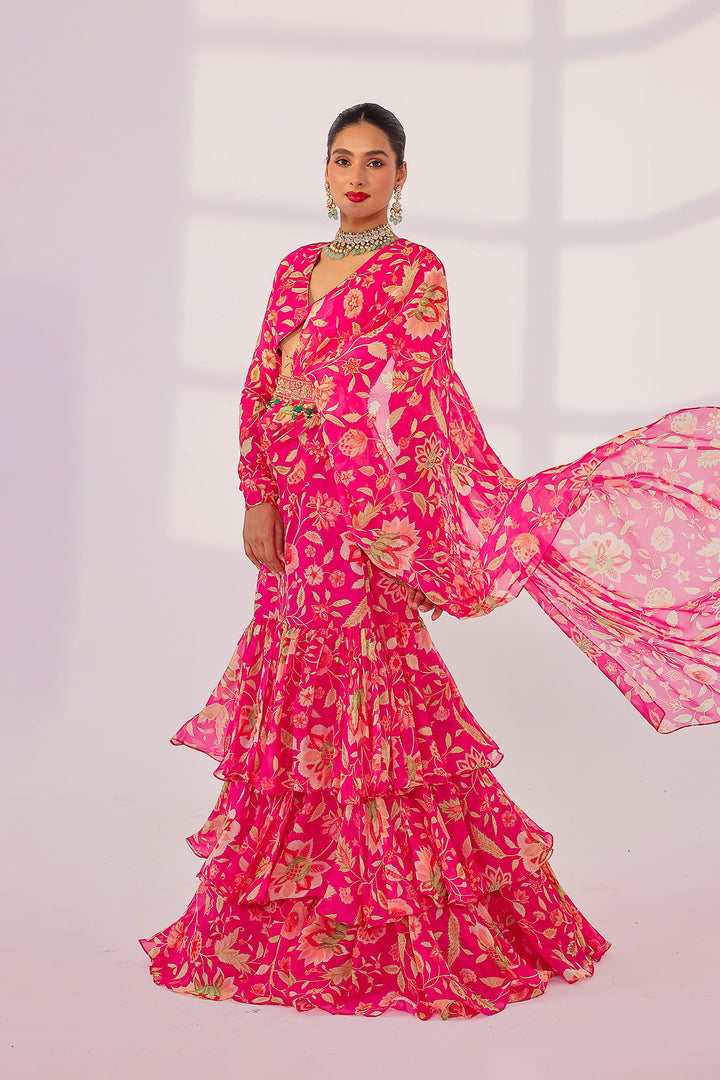 Zinnia Saree Set