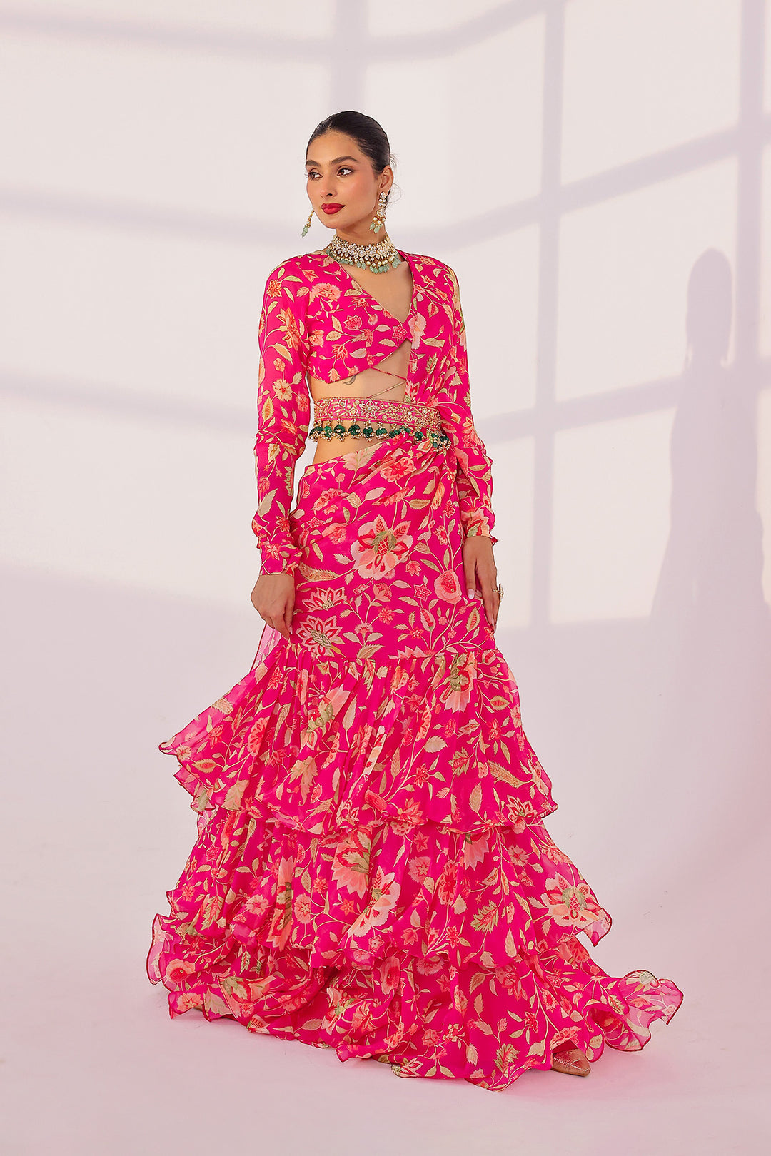 Zinnia Saree Set