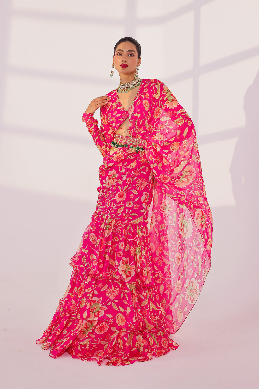 Zinnia Saree Set