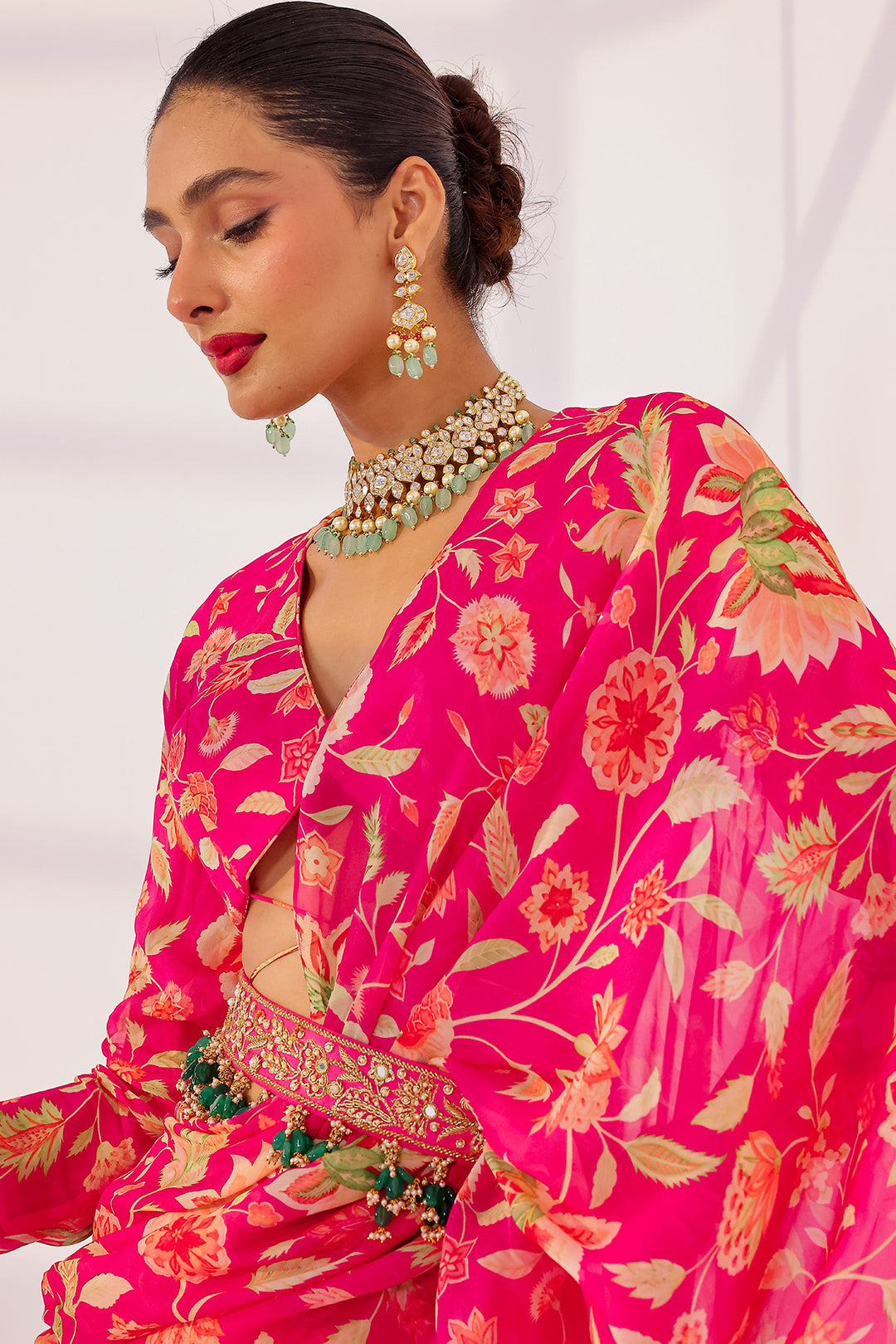 Zinnia Saree Set