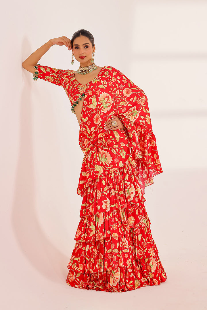 Flora Saree Set