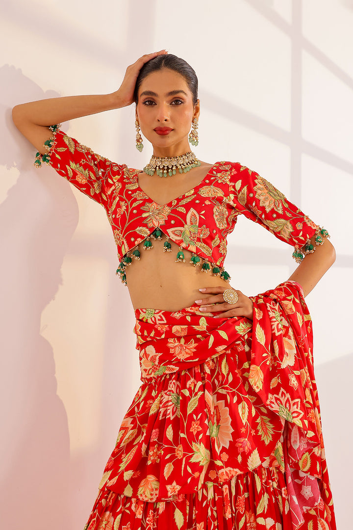 Flora Saree Set