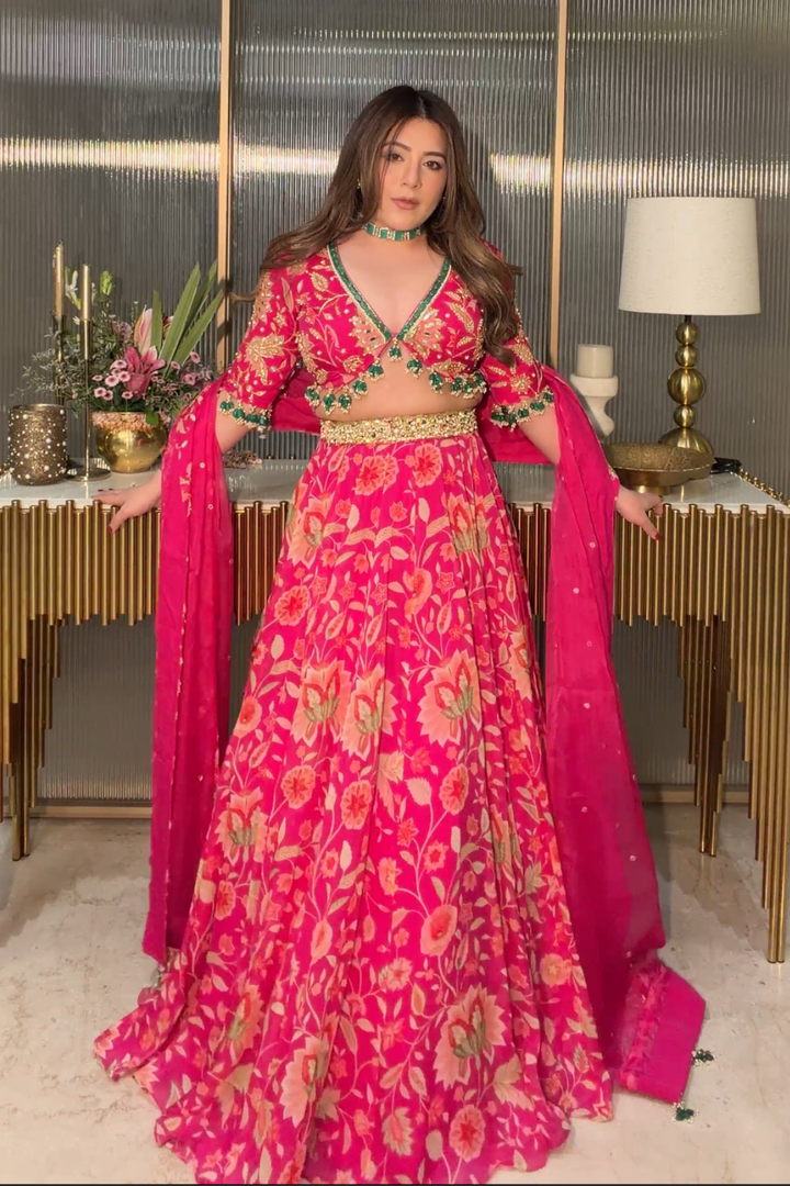 Meghna Pahwa in Nina Lehenga Set