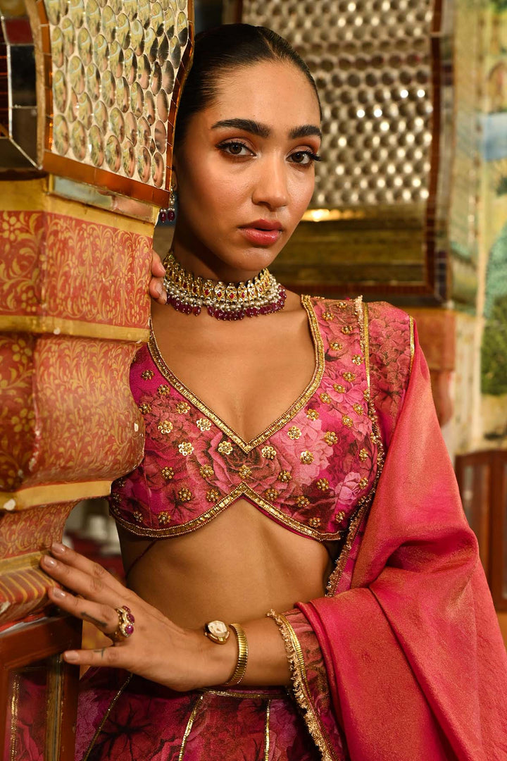 Rani Pink Lehenga Set