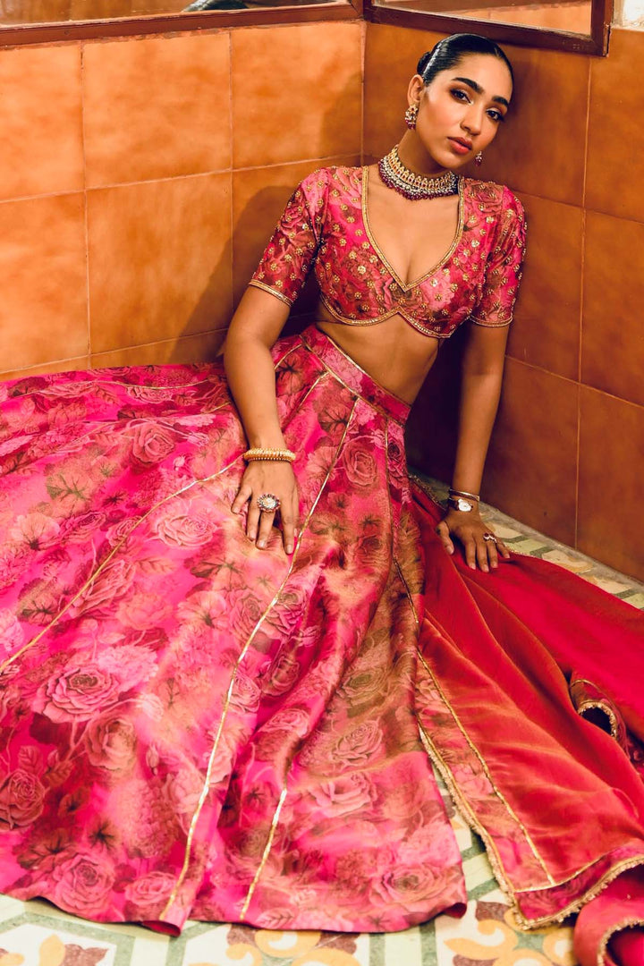 Rani Pink Lehenga Set