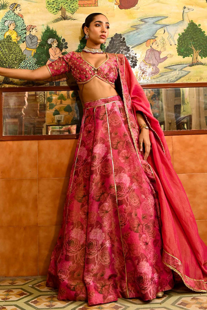 Rani Pink Lehenga Set