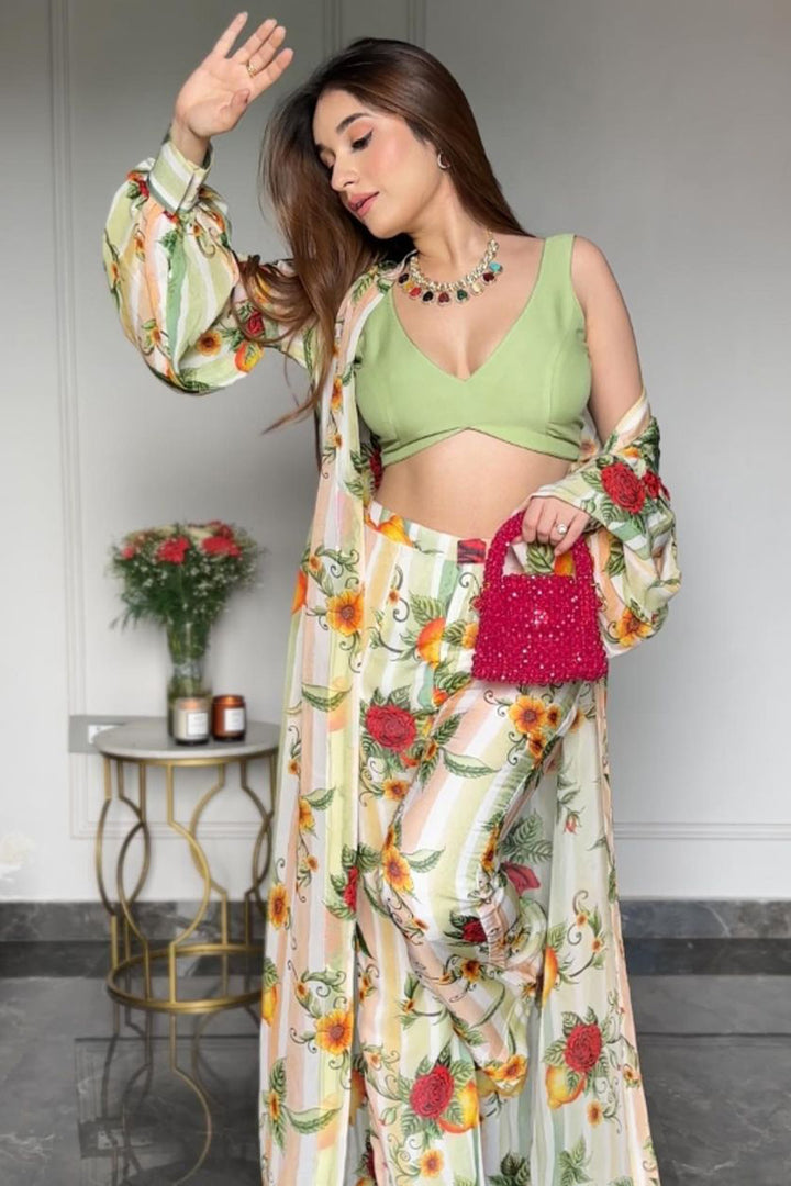 Monali in Multi Colour 3 Piece Co-Ord Set